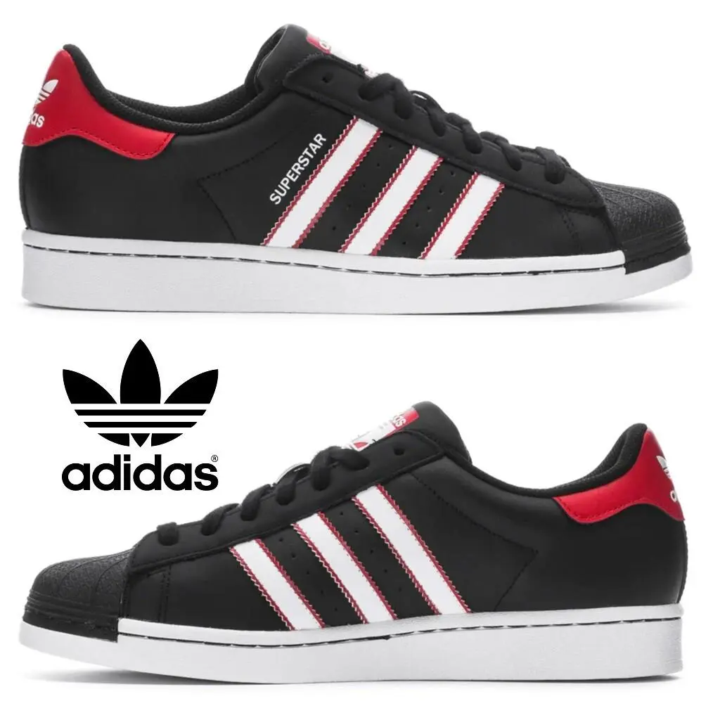 Adidas shoes - adidas Superstar - Superstar - Black, Manufacturer: Core Black/White/Better Scarlet 17