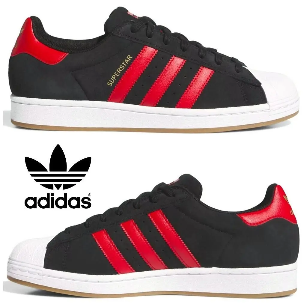 Adidas shoes - adidas Superstar ADV - Superstar ADV - Black, Manufacturer: Core Black / Better Scarlet / Cloud White 26