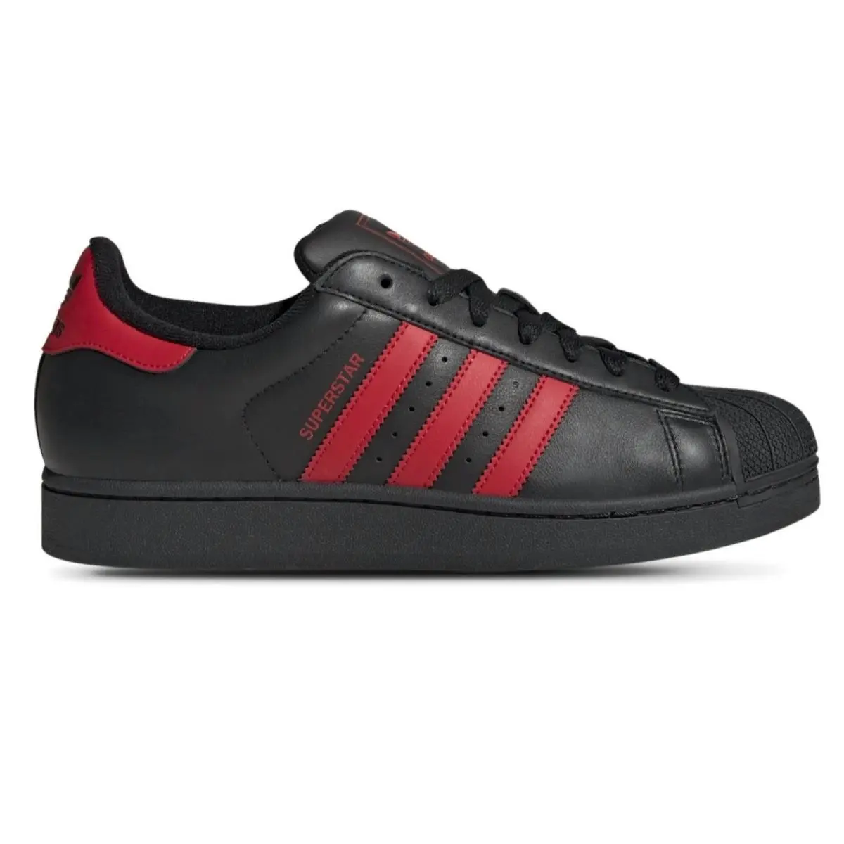 Adidas shoes - adidas Superstar - Superstar - Black, Manufacturer: Core Black/Better Scarlet/Core Black 6