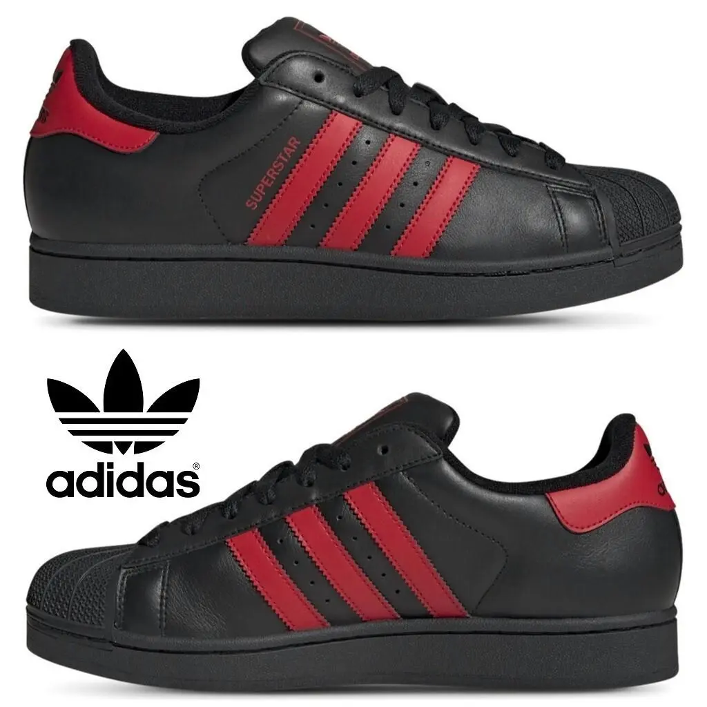 Adidas shoes - adidas Superstar - Superstar - Black, Manufacturer: Core Black/Better Scarlet/Core Black 17