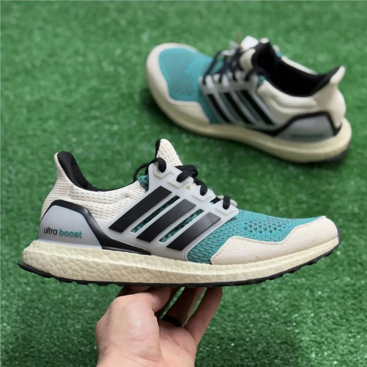 Adidas shoes - Ultra Boost 1.0 Pure Teal Black White - JQ0830 - Green 4