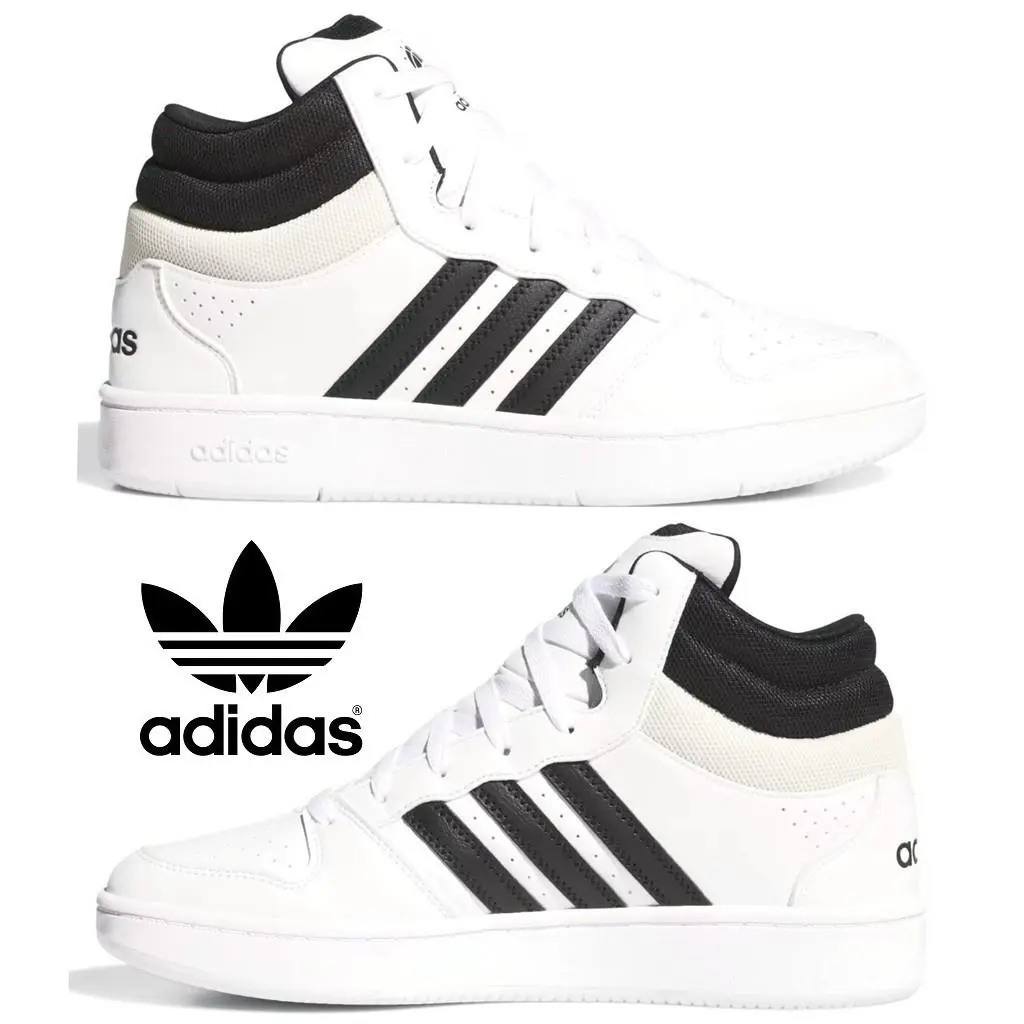 Adidas Originals Hoops Mid Classic Men`s Shoes Sneakers Sport Comfort Casual