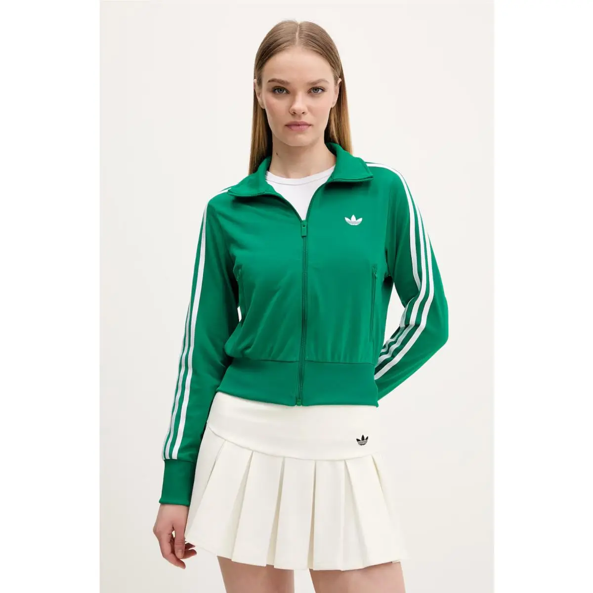 Adidas clothing - adidas Firebird - Firebird - KD1333 - Bold Green / White 1