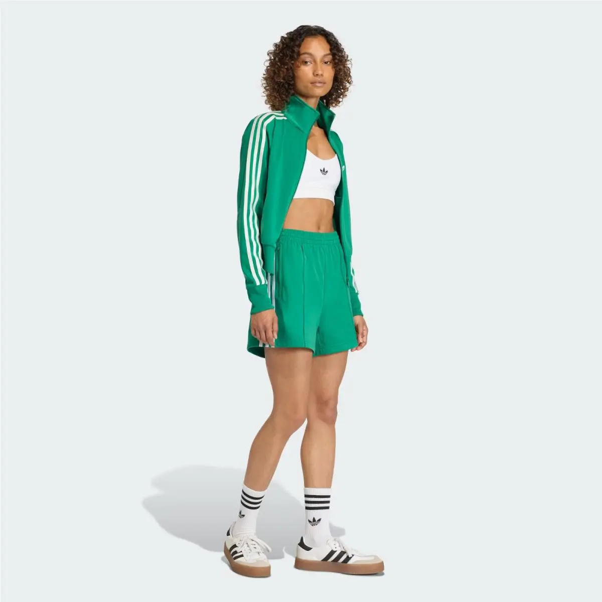 Adidas clothing - adidas Firebird - Firebird - KD1333 - Bold Green / White 2