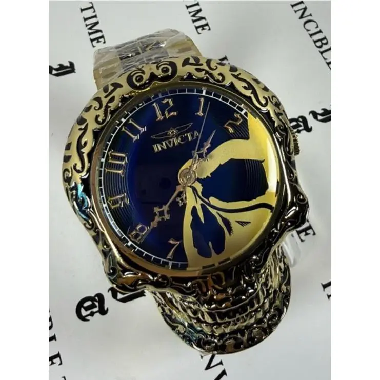 Artist Skull Men`s Watch - 50.5mm Black Gold 35109 by Invicta