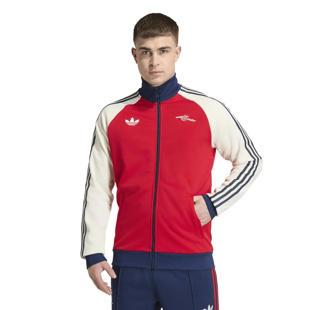 Men`s Adidas Originals Red Arsenal Culturewear Full-zip Track Jacket