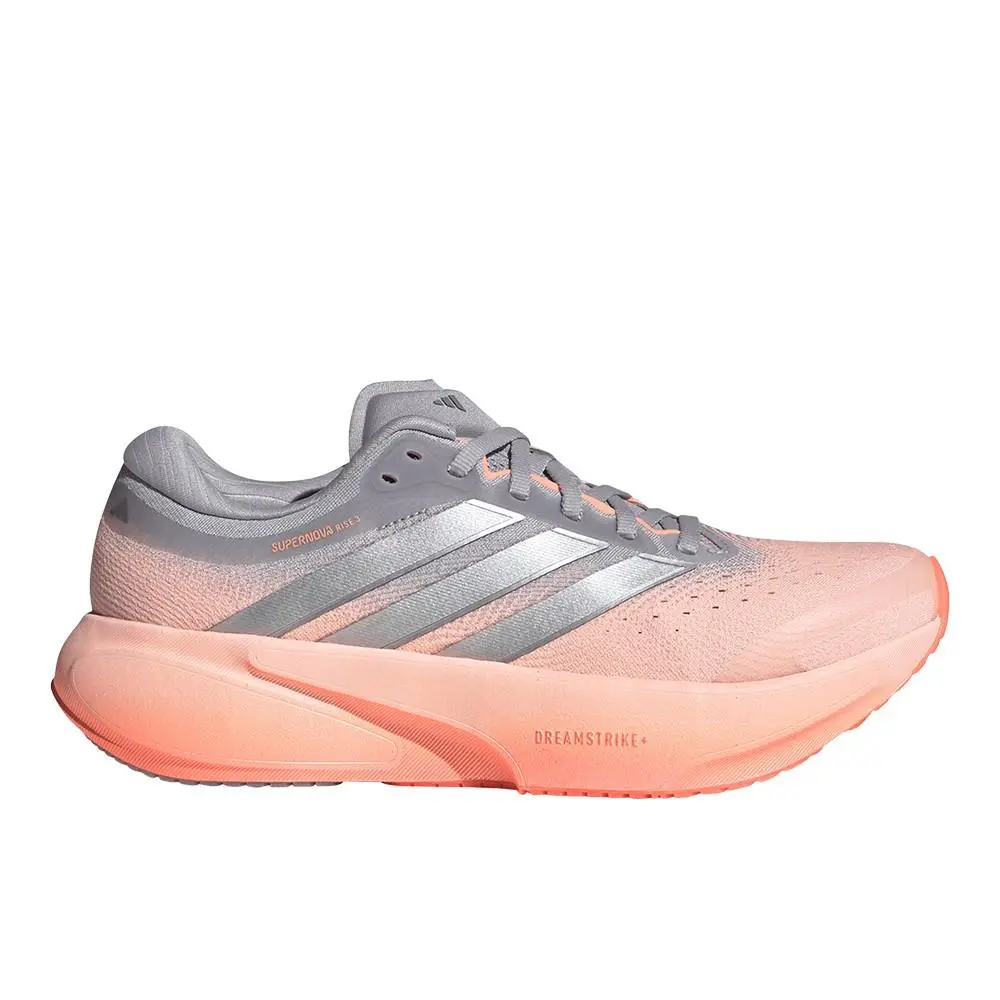 Adidas Supernova Rise 3 Running Womens Grey Orange Sneakers Athletic Shoes JR7