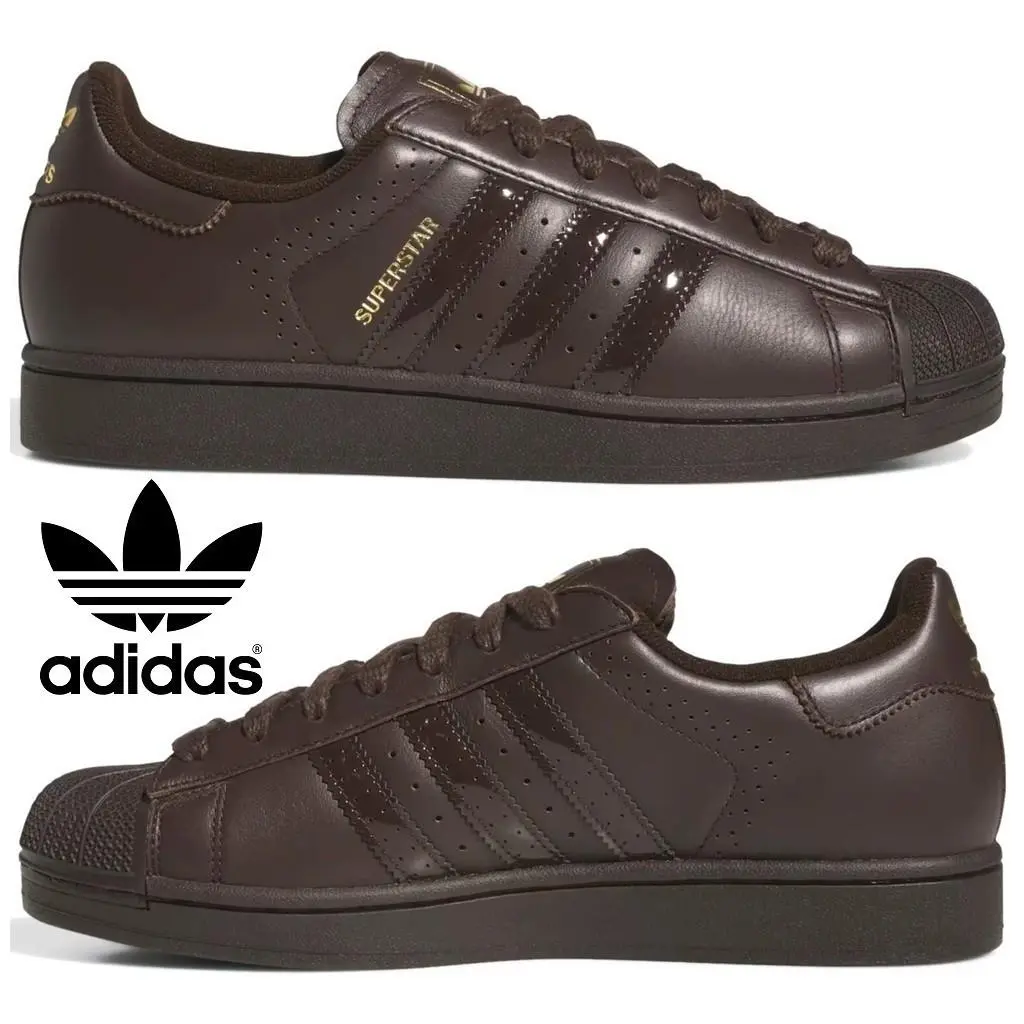 Adidas shoes - adidas Superstar - Superstar - Brown, Manufacturer: Aurora Coffee / Aurora Coffee / Gold Metallic 26