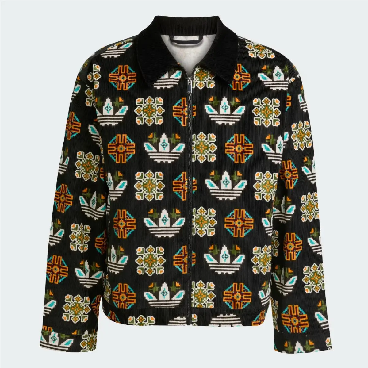Adidas Originals Men Monogram All Over Print Loose Coach Jacket JY2998