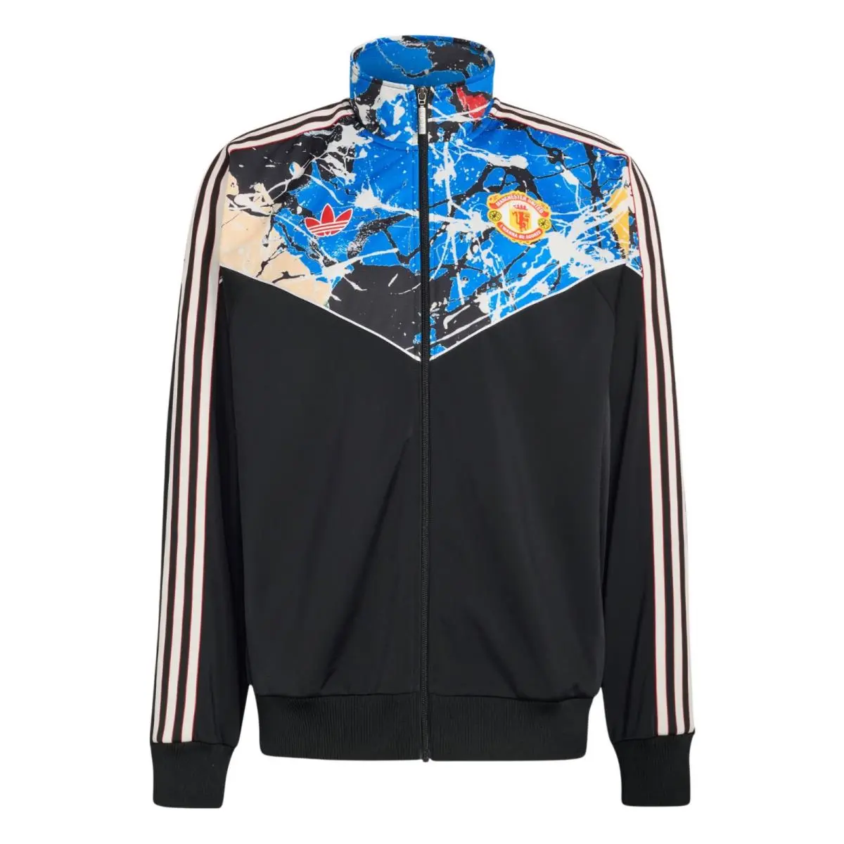 Adidas clothing - Adidas Manchester United Stone Roses Track Top - JZ7094 - Black 7