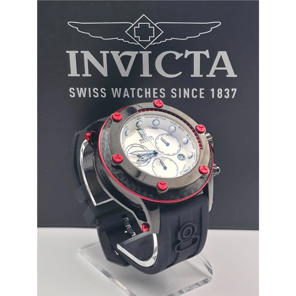Invicta Reserve Subaqua Limited Jason Taylor Carbon Fiber Case Black Men Watch