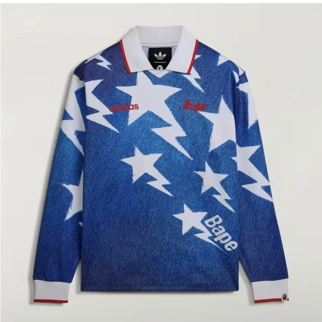 Adidas clothing - KF4913 LSL STAR JERSEY BAPE® - KF4913 - Blue 0