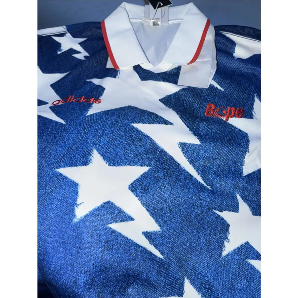 Adidas clothing - KF4913 LSL STAR JERSEY BAPE® - KF4913 - Blue 10