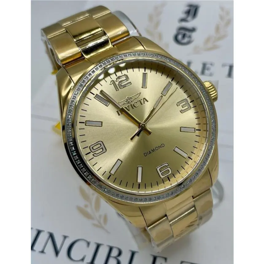 Invicta Elite Diamond 0.37 Carat Diamond Men`s Watch - 43mm Gold 48737