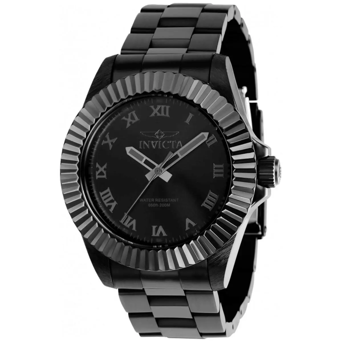 Invicta Men`s Watch Pro Diver Quartz Black IP Stainless Steel Bracelet 37408