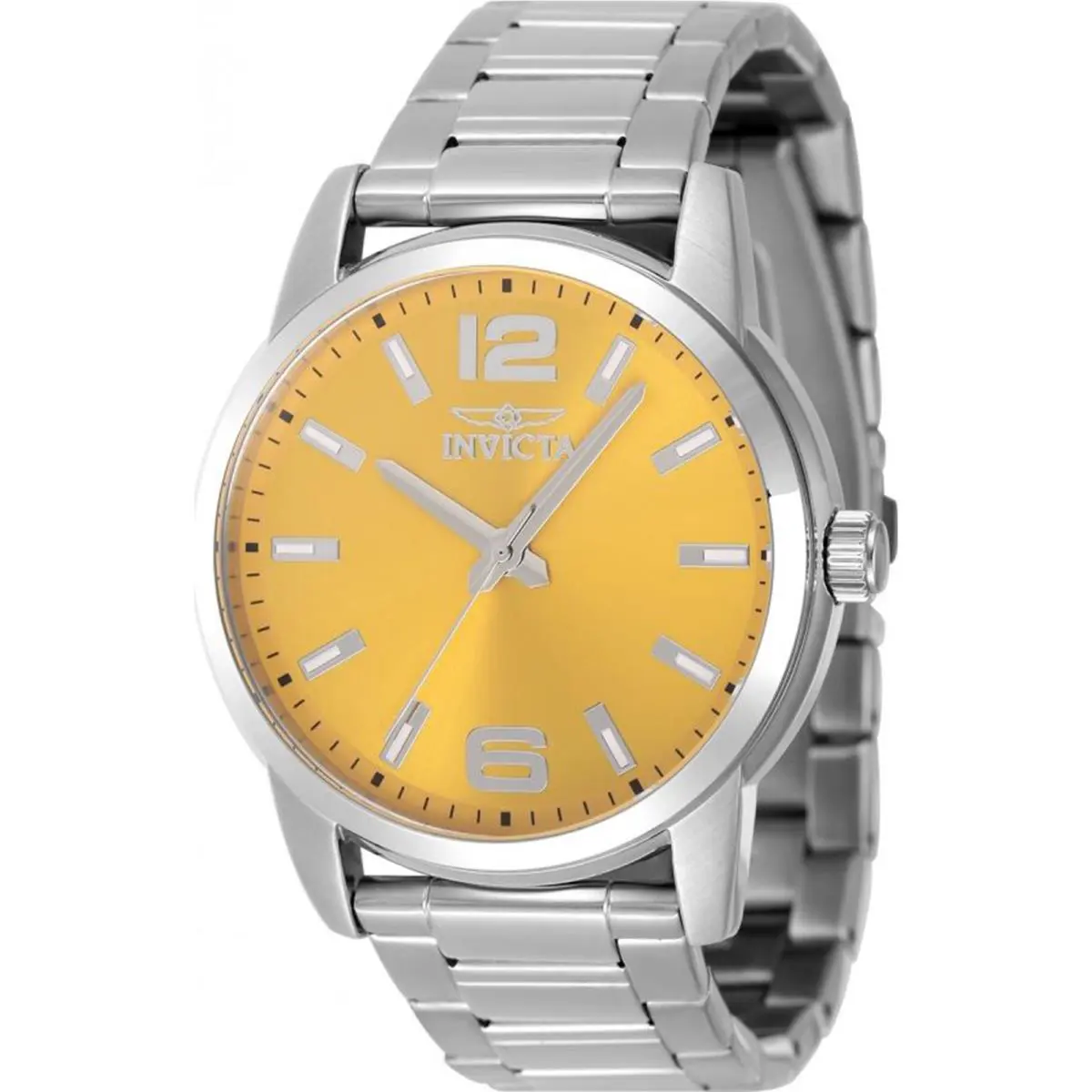 Invicta Men`s 48493 Celestial Quartz 3 Hand Yellow Dial Watch