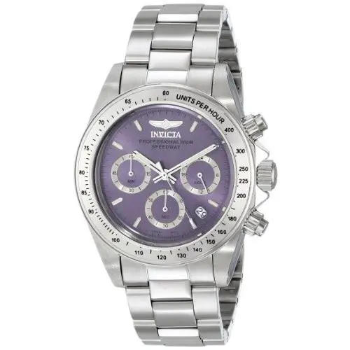 Invicta Speedway Chronograph Violet Dial Stainless Steel Ladies Watch 16656