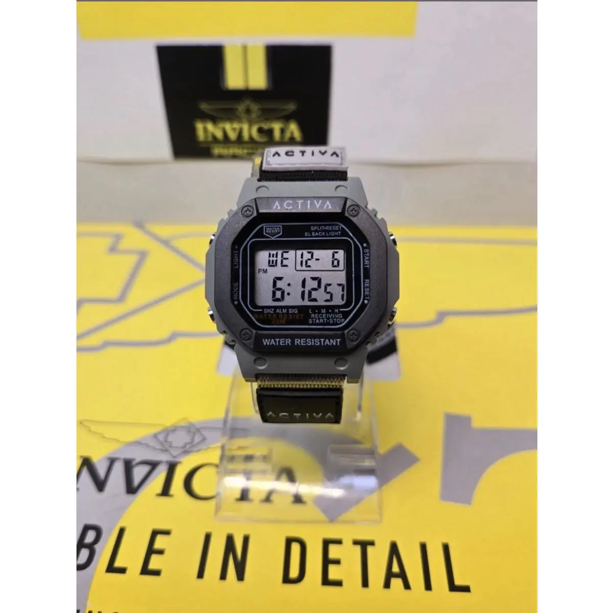 Invicta ACWF002 Activa Spectra X Digital Unisex Watch - 44.5mm Grey Black