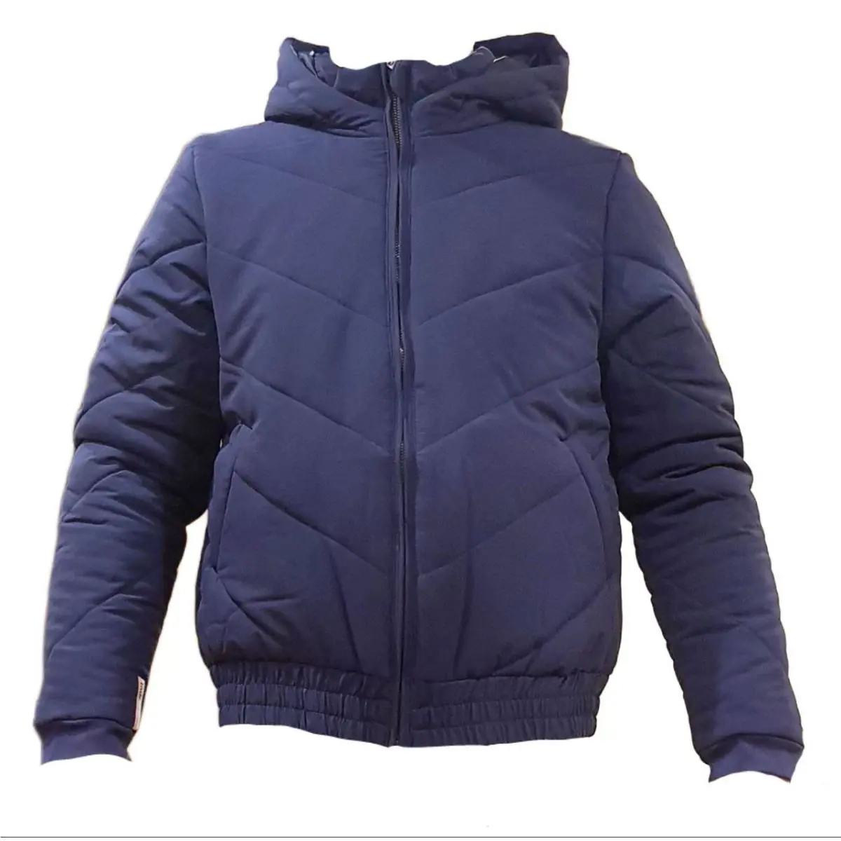 Adidas Lndr Women`s Blue Snow Vis Long Sleeve Puffer Jacket AJ942 Large