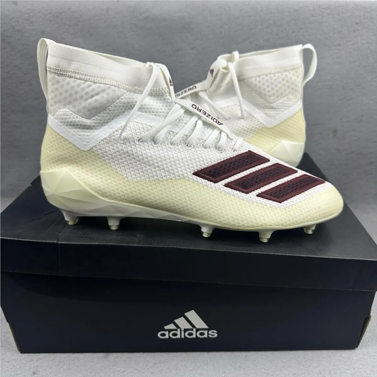 Adidas Adizero 8.0 SK Football Cleats Mens 13 EG6130 White Lacrosse