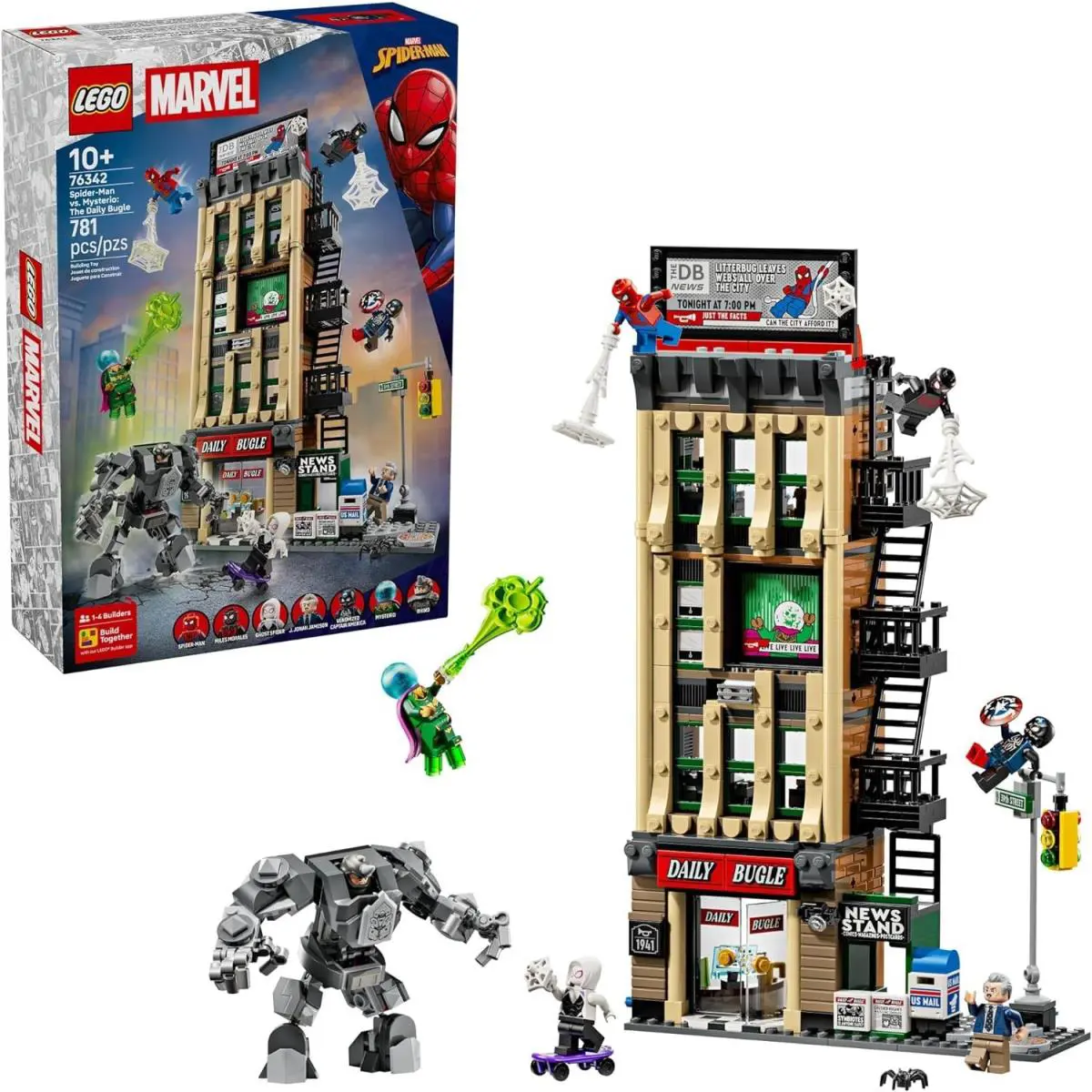Lego Marvel Spider-man Vs. Mysterio: The Daily Bugle 76342