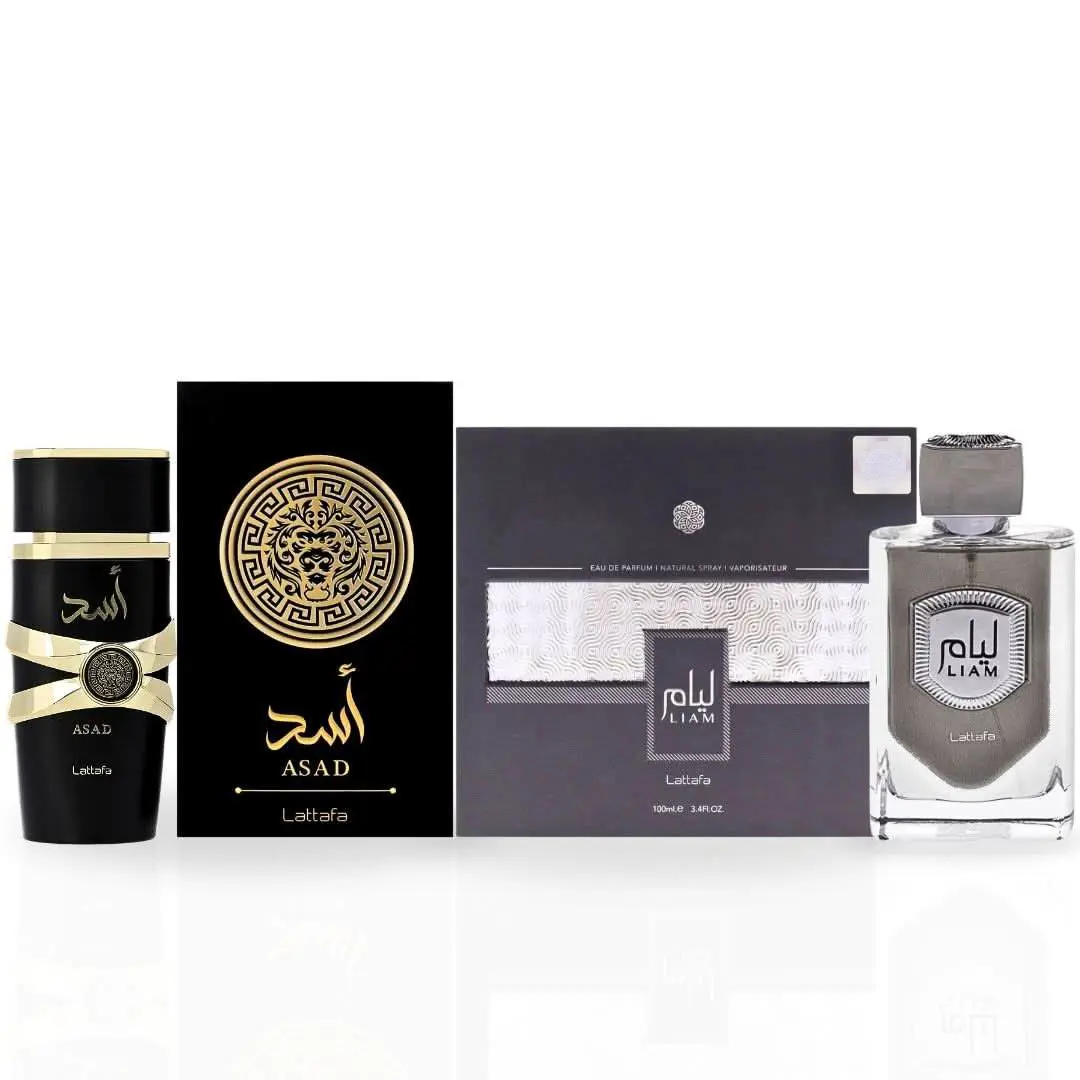 Asad Liam Grey Edp Sprays 100ML 3.4 OZ By Lattafa Bundle