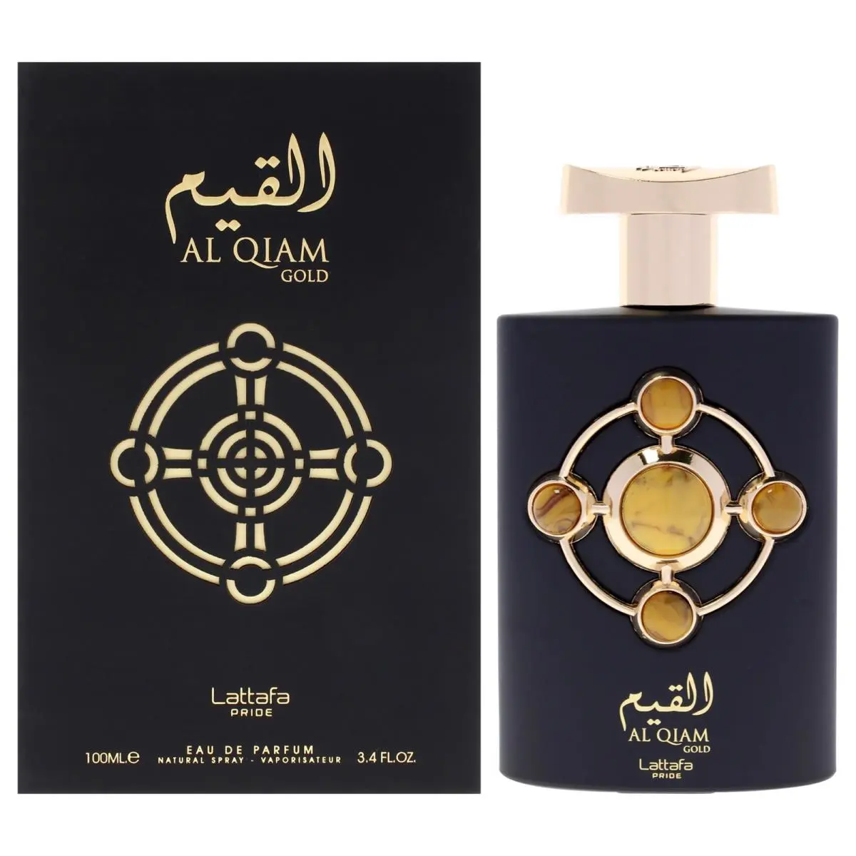 Perfumes Al Qiam Gold For Unisex Eau de Parfum Spray 3.4 Ounce by Lattafa