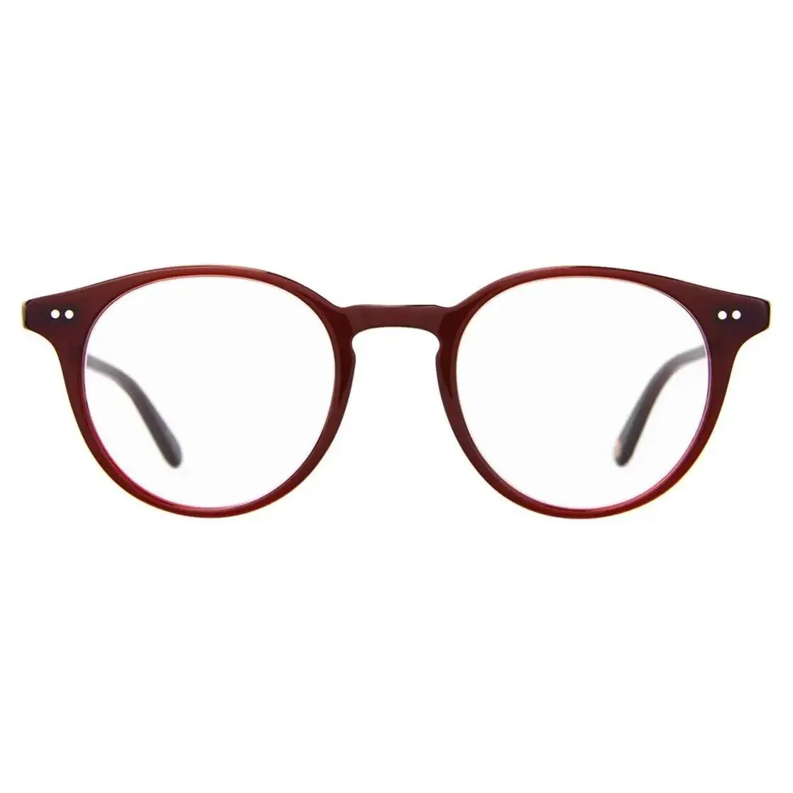 Garrett Leight Clune Bar 45-22 Barolo Unisex Round Eyeglasses with Case