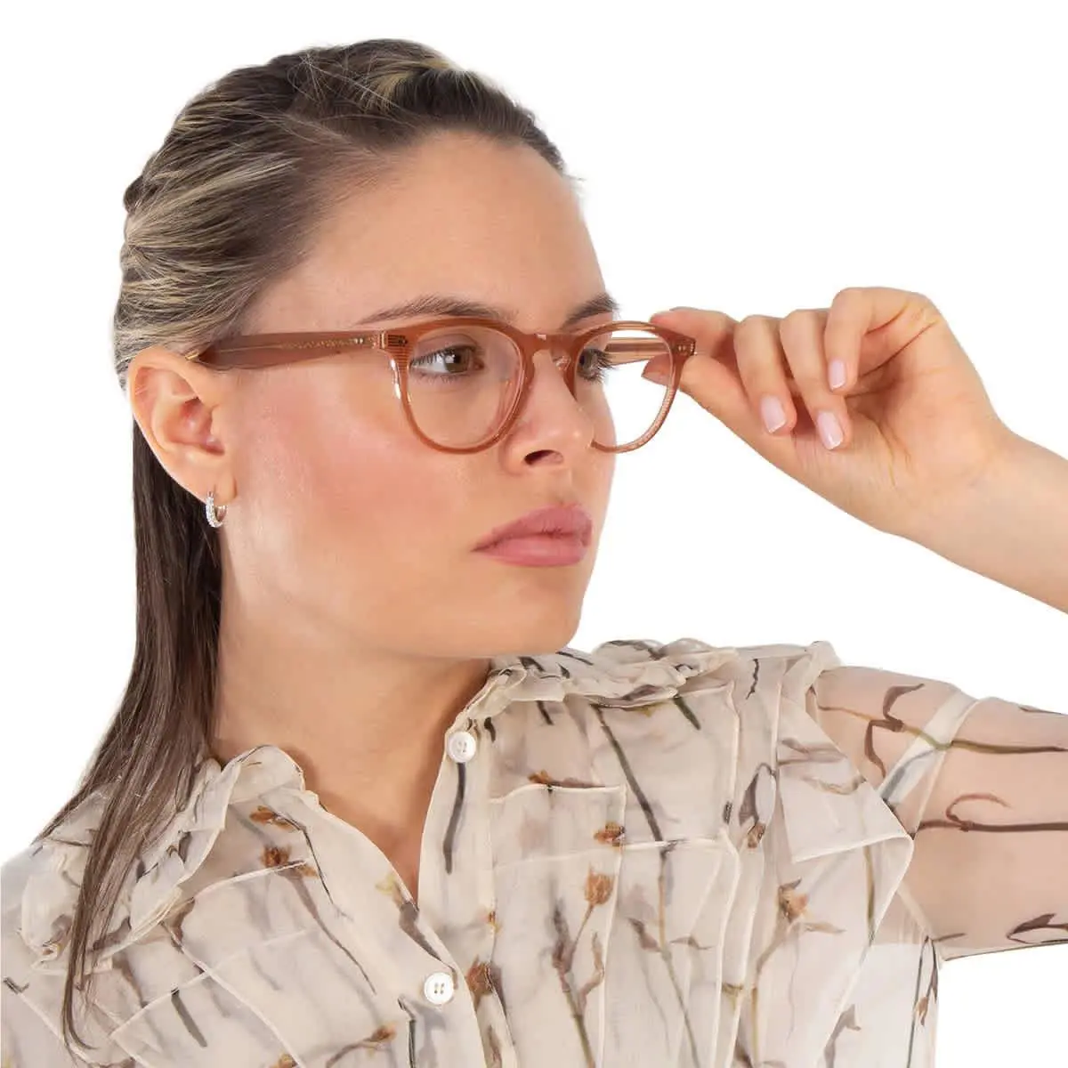 Garrett Leight Glco X Andre Saraiva Demo Oval Ladies Eyeglasses 1082 Pst 46