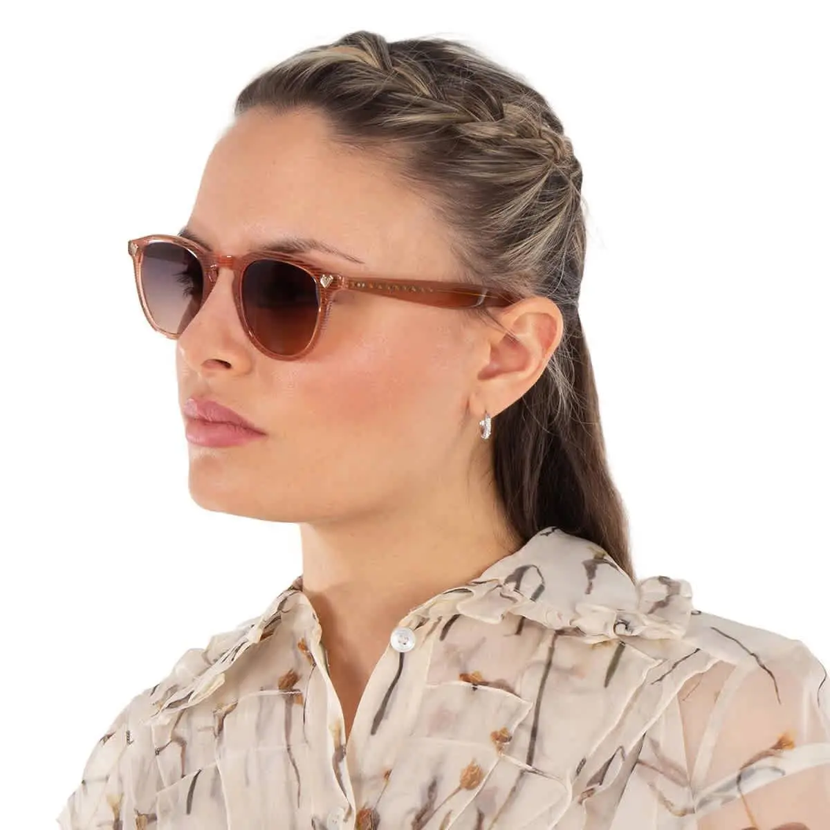 Garrett Leight Glco X Andre Saraiva Sun Gradient Oval Ladies Sunglasses 2082