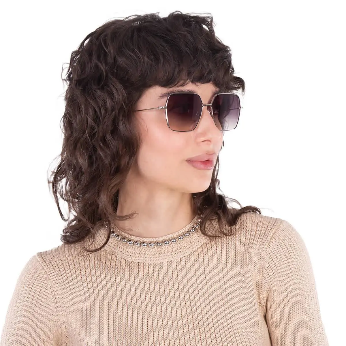 Meadow Sun Waning Moon Gradient Square Ladies Sunglasses 4067 by Garrett Leight