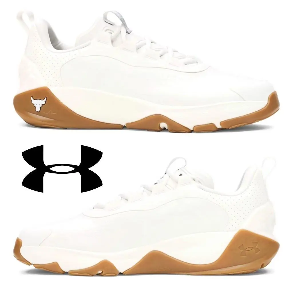 Under Armour Project Rock 8 Men’s Training Shoes Gray Running Workout Sneakers - White, Manufacturer: Onyx White