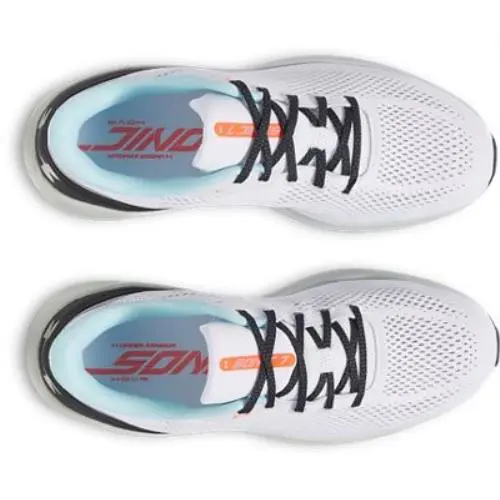 Under Armour shoes - WHITE-HYDRO GREEN-METALLIC SILVER 1