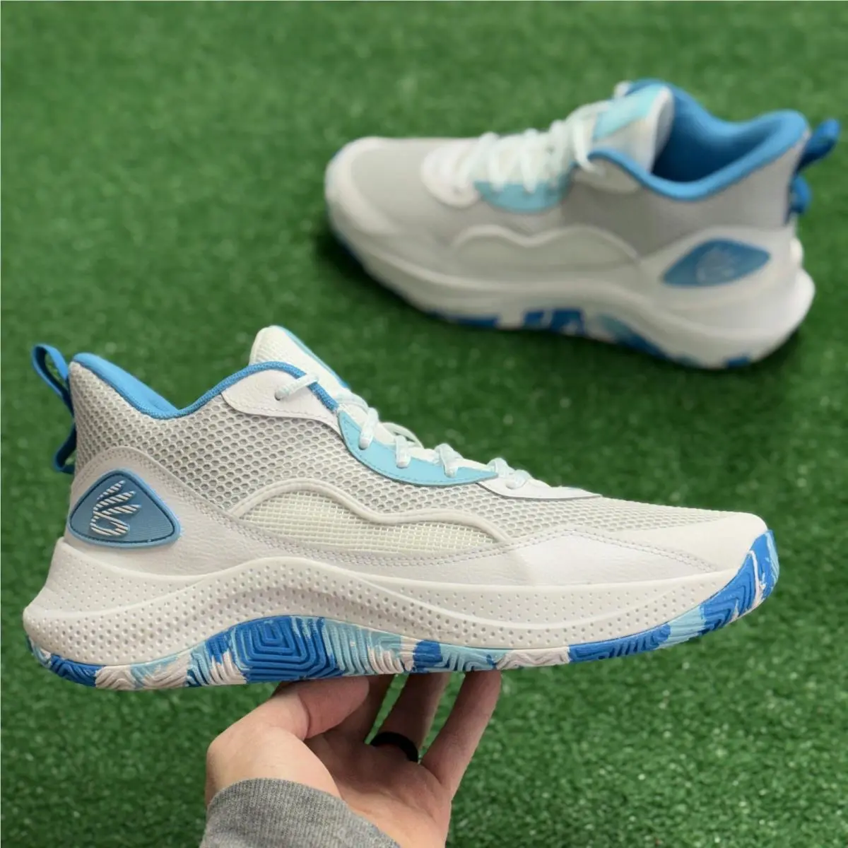Under Armour shoes - Curry 3Z 24 White Blue - 3027626-014 - Blue 4