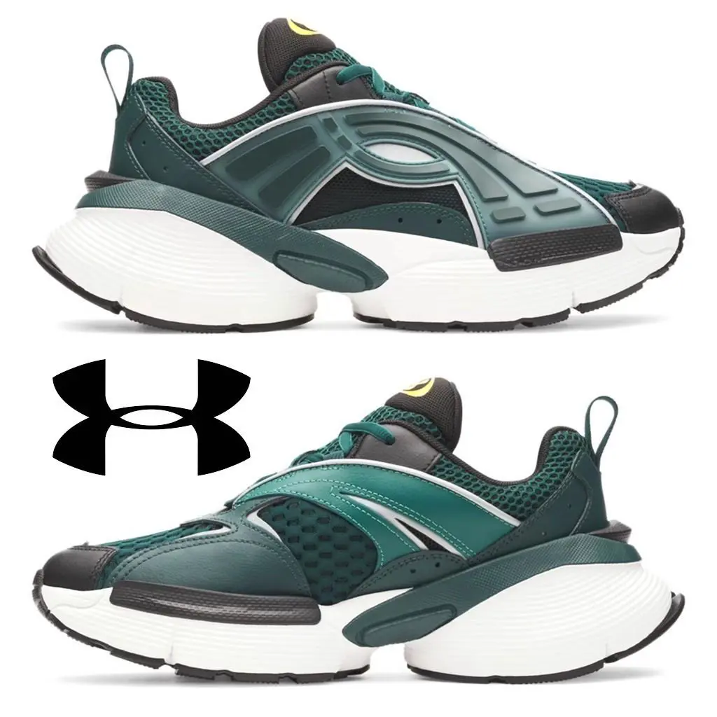 Under Armour Arc 96 Men`s Shoes Running Walking Sport Casual Comfort Sneakers - Green, Manufacturer: Arden Green / White / Campus Gold - 919