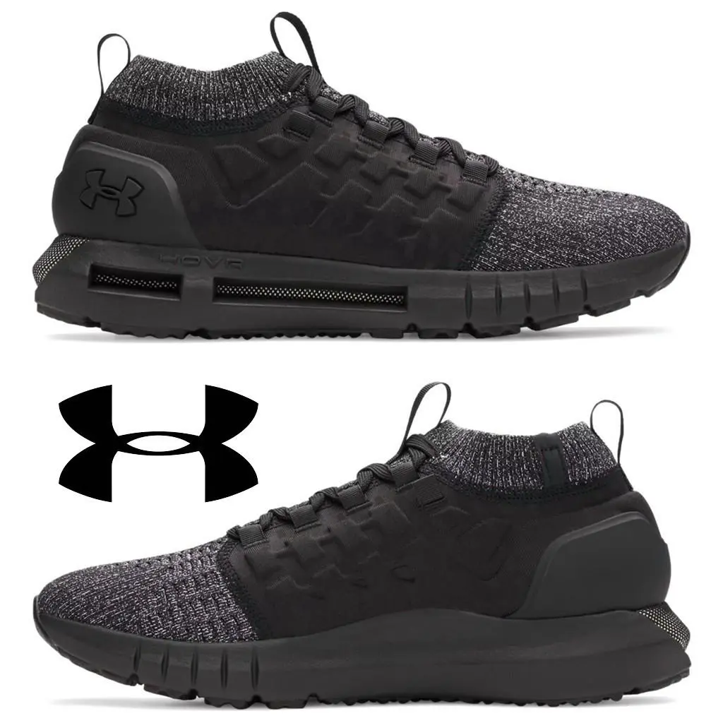 Under Armour Hovr Phantom 1 Men`s Shoes Running Walking Sport Casual Sneakers - Black, Manufacturer: Black / White - 001