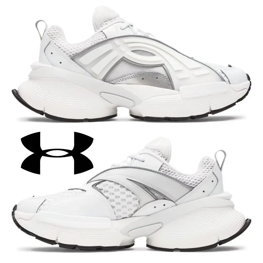 Under Armour Arc 96 Men`s Shoes Running Walking Sport Casual Comfort Sneakers - White, Manufacturer: White / Black / Distant Gray - 100