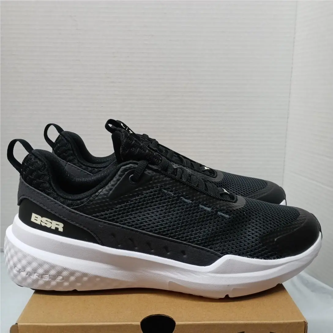 Under Armour Project Rock Bsr 5 Shoes Mens Size 8.5 Black White Sneakers 3028296