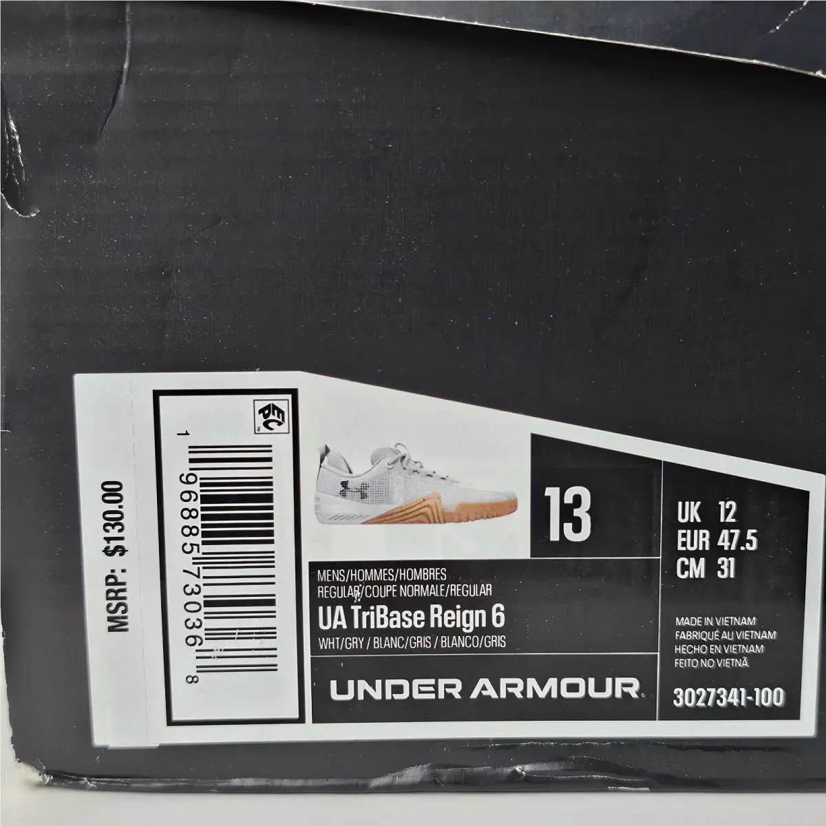Under Armour shoes - Under Armour TriBase Reign 6 - White (UPC: 196885730368) 11
