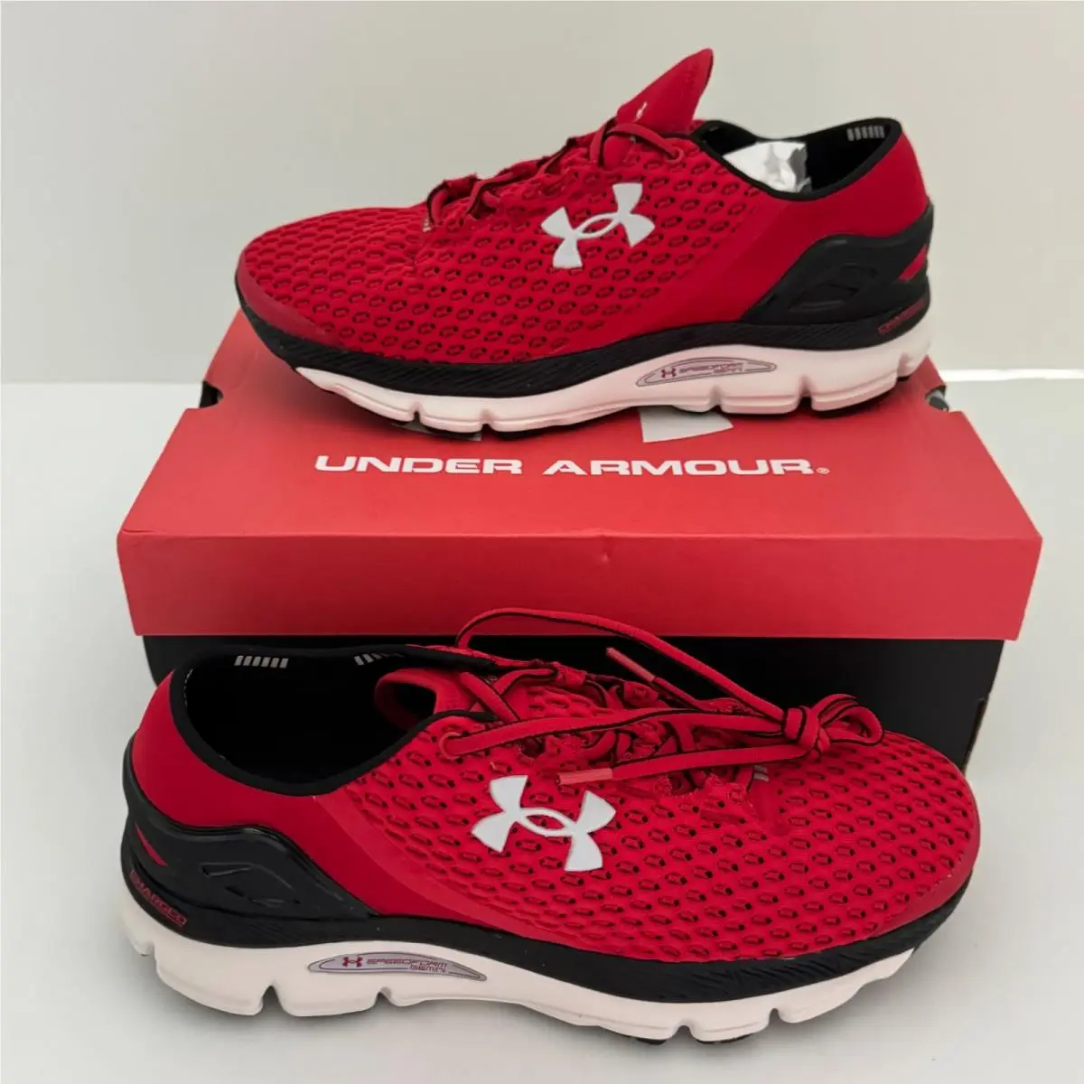 Under Armour Speedform Gemini Red/blk/white Size Men 10/Women 11.5 3026770-600