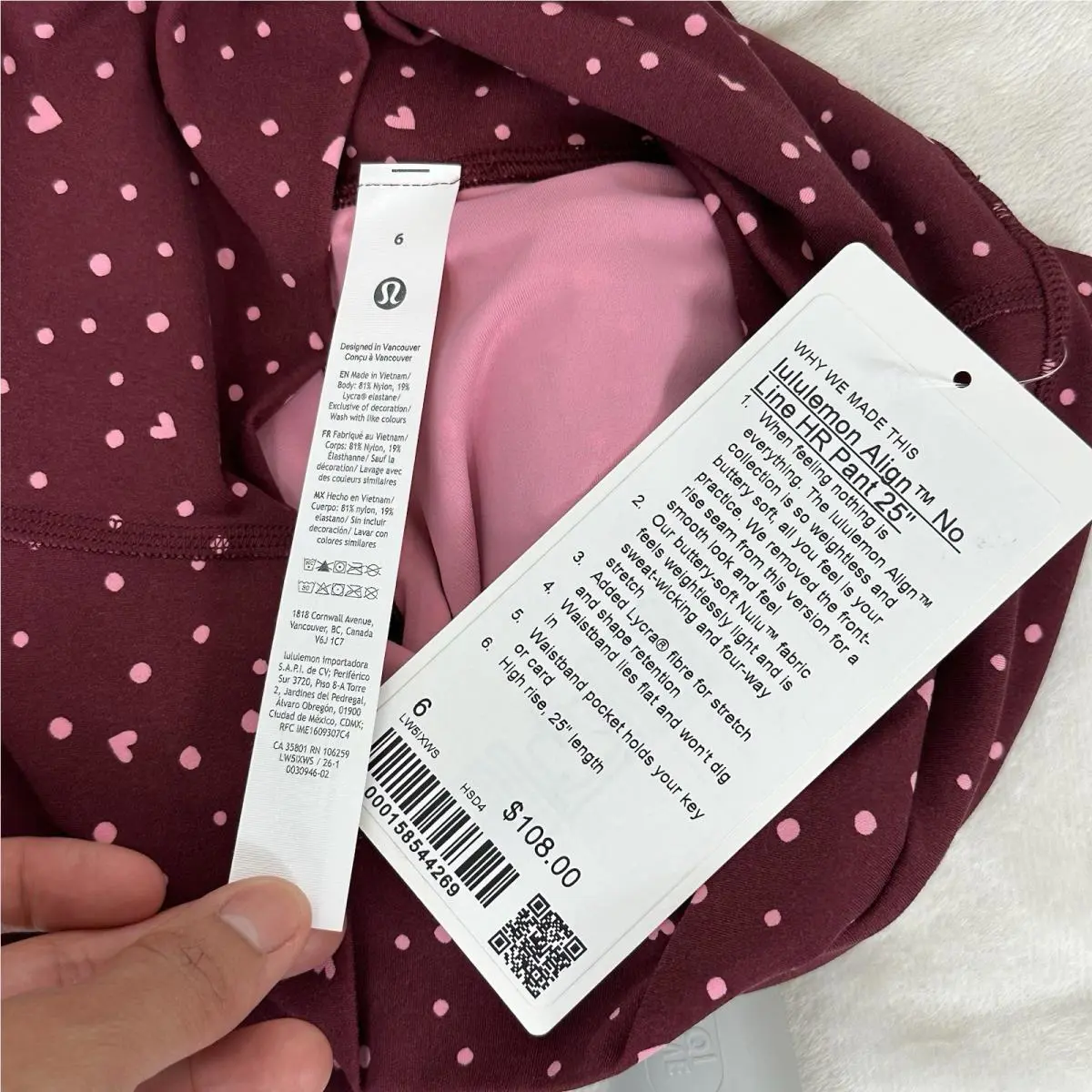 Lululemon clothing - Burgundy 8