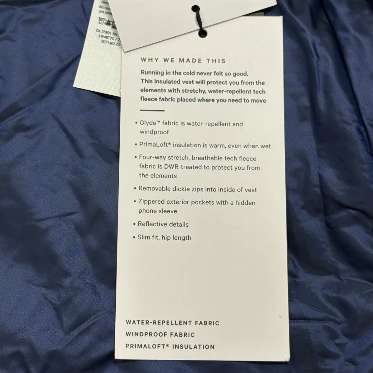 Lululemon clothing - Another Mile Vest - Another Mile Vest - Blue 8