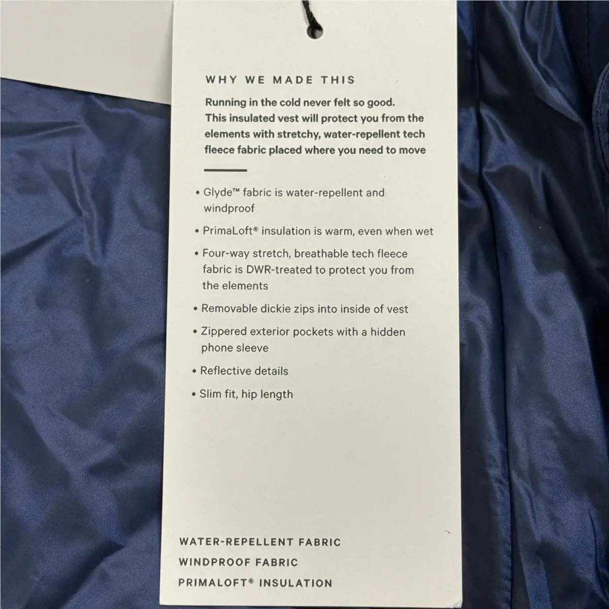 Lululemon clothing - Another Mile Vest - Another Mile Vest - Blue 11