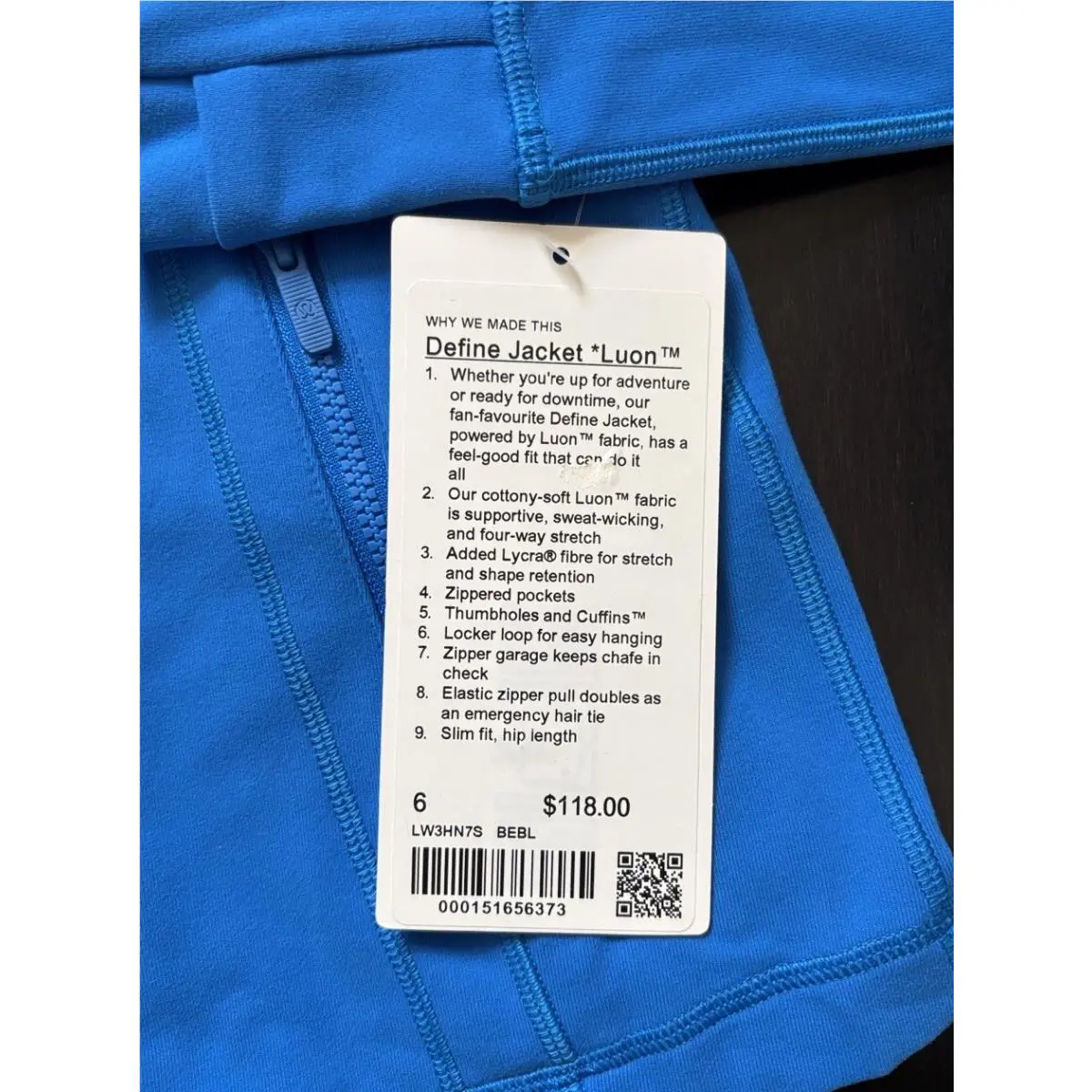 Lululemon clothing - Blue 4