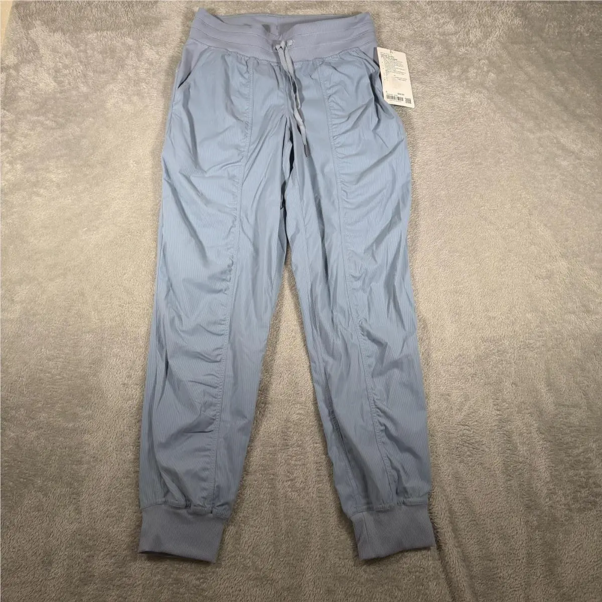 Lululemon Dance Studio Mid-rise Jogger 28 Pant Womens 6 Blue Striped Travel