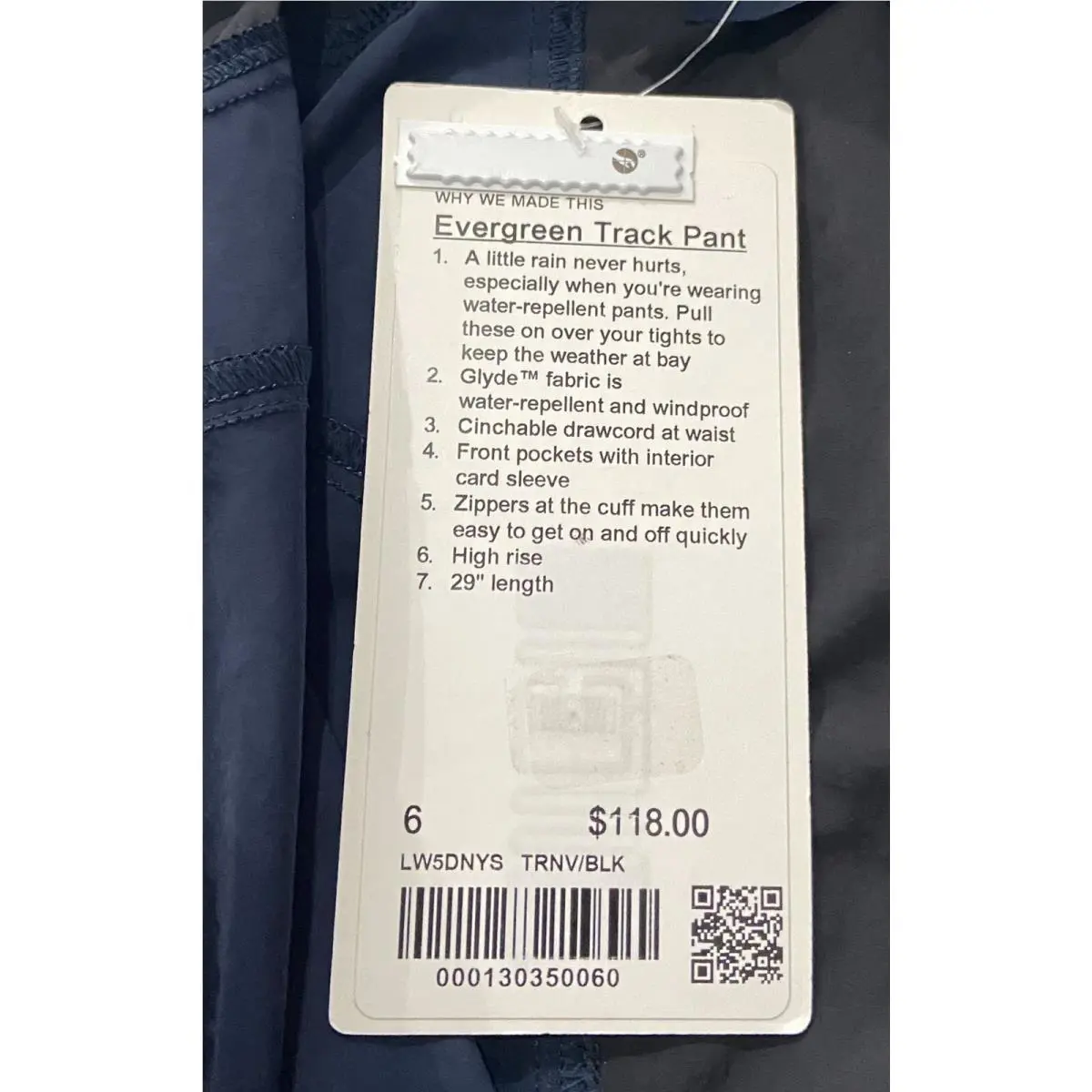 Lululemon clothing - True Navy/Black 1