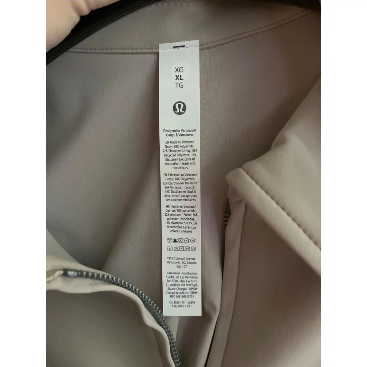 Lululemon clothing - Downtown Tan 1