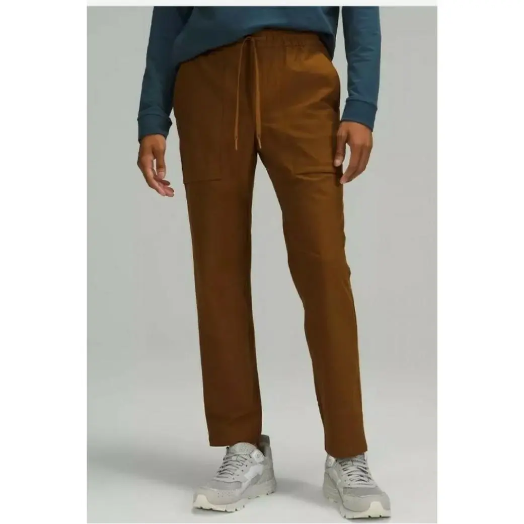 Lululemon Bowline Pant Men`s Sz Xxl Copper Brown 30 Utilitech Stretch