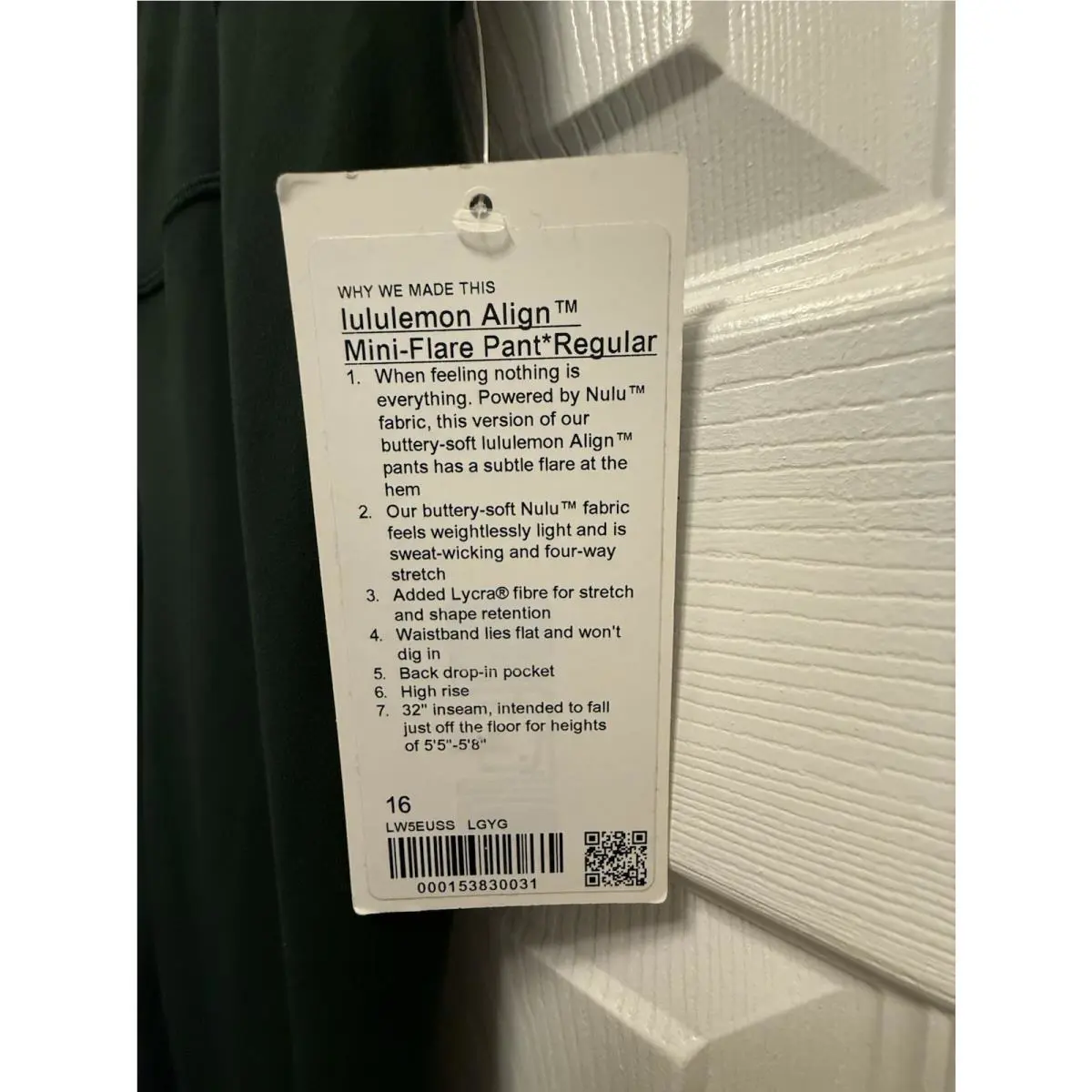 Lululemon clothing - Green 3