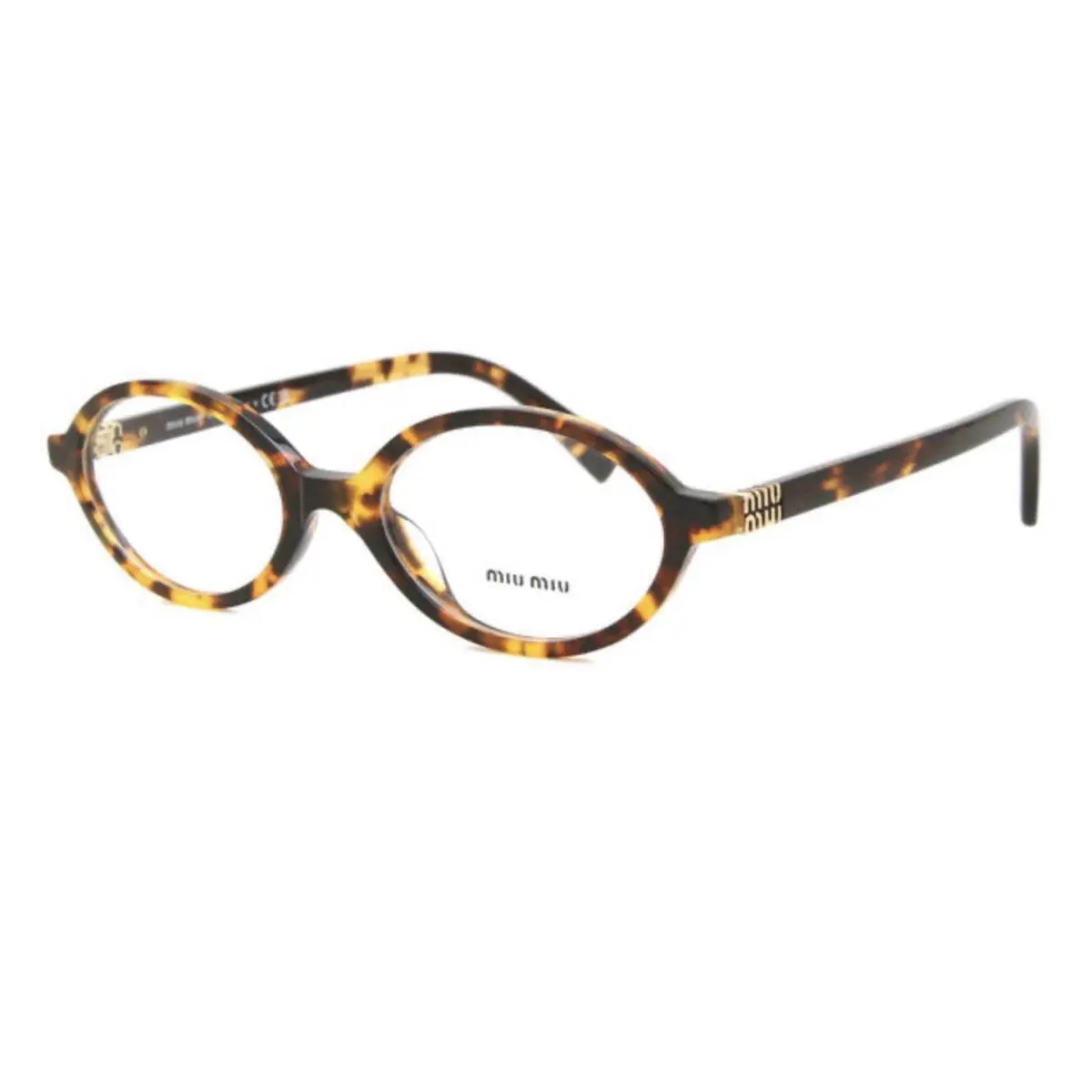 Miu Miu MU MU 01XV VAU101 Honey Havana Round Women Eyeglasses Rxable